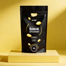 Banan liofilizowany, 100% naturalny, plastry, chipsy HiFOOD sklep