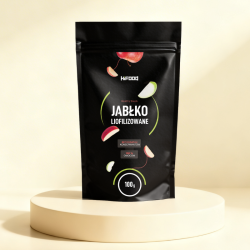 Jabłko liofilizowane 100% naturalne, idealna przekąska, wege, HiFOOD