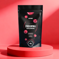 Żurawina liofilizowana cała 100g naturalna bez cukru HiFOOD sklep